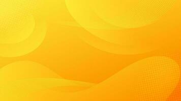 Abstract Gradient yellow Orange liquid Wave Background vector