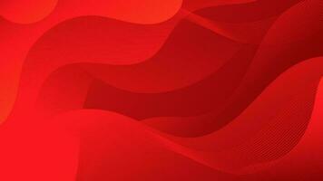 Abstract Gradient red orange liquid Wave Banner Template vector