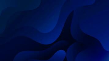 Abstract Gradient dark blue liquid Wave Background vector