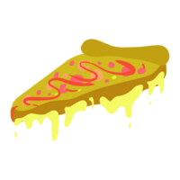 ilustração do uma fatia do pizza png