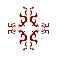 rödbrun Färg stam- design illustration. perfekt för tatueringar, klistermärken, ikoner, logotyper, hattar, tapet element png