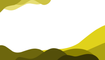 illustration de une Jaune abstrait Contexte avec vagues couche modèle png