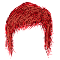 Illustration of a red hair style for men png