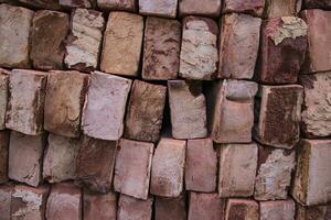 Building Construction Material brick blocks for industrial abstract pattern Texture background wallpaper photo