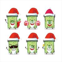 Santa Claus emoticons with money slot cartoon character vector