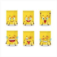 Cartoon character of secret document with smile expression vector