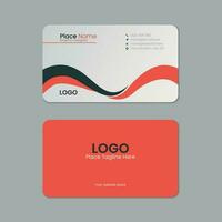 Business card template design with texture and pattern, visiting card, name card, Print ready double sided clean fresh and modern corporate business card layout with mockup vector