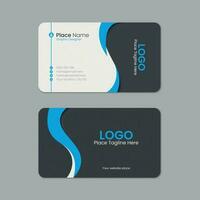 Business card template design with texture and pattern, visiting card, name card, Print ready double sided clean fresh and modern corporate business card layout with mockup vector