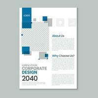 Corporate business flyer layout, Flyer cover design, Annual report, Corporate presentation, Digital marketing flyer, Business brochure template design with mockup vector