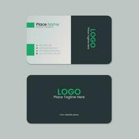 Business card template design with texture and pattern, visiting card, name card, Print ready double sided clean fresh and modern corporate business card layout with mockup vector