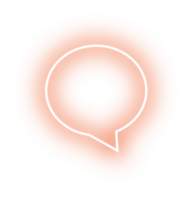 Neon- Blase Rede Etikette png