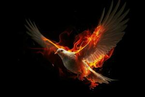 Dove holy spirit. Generate Ai photo
