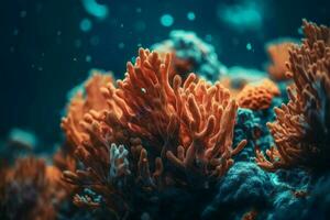 Coral reef tropical. Generate Ai photo