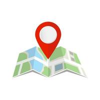 Pin and map location icon. Vector design.