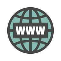 Web icon. Internet world symbol. Vector design.