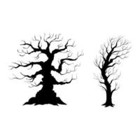 dry tree silhouette collection 2 vector