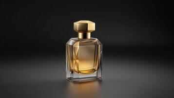 Bottle Perfume Elegant Style for Men Mock Up. photo. photo