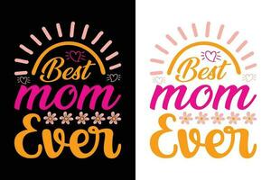 vector mother's day t-shirt design.