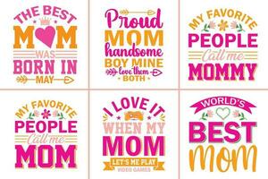 vector mother's day t-shirt design.