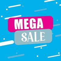 Mega sale, discount icon vector illustration symbol