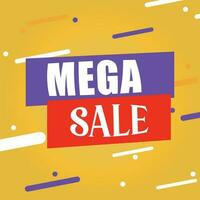 Mega sale, discount icon vector illustration symbol