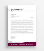 Maroon corporate identity template vector