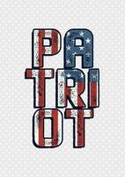 American patriot vector illustration.