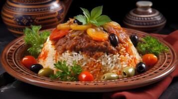 Arab dish aesthetic photo