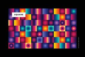 Colorful square background pattern design. Abstract rectangle backdrop template for poster, banner, leaflet, pamphlet, flyer, or cover. vector