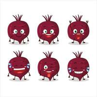 Cartoon character of beet root with smile expression vector