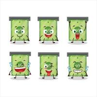 Cartoon character of money slot with smile expression vector