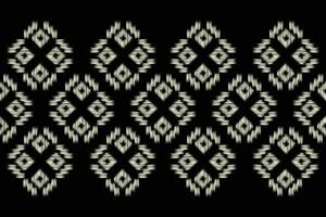 Ethnic Ikat fabric pattern geometric style.African Ikat embroidery Ethnic oriental pattern black background. Abstract,vector,illustration.For texture,clothing,scraf,decoration,carpet,silk. vector