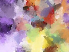 Colorful oil paint brush background photo