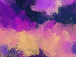 Colorful oil paint brush abstract background photo