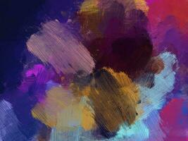 Fondo abstracto de pincel de pintura de aceite colorido foto