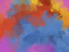 oil paint brush abstract background colorful photo