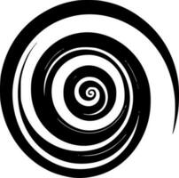 espiral, minimalista y sencillo silueta - vector ilustración
