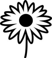 Daisy, Minimalist and Simple Silhouette - Vector illustration