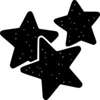 estrellas, minimalista y sencillo silueta - vector ilustración