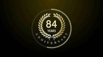 84th Year Celebration gold color luxury sparkling elegant video