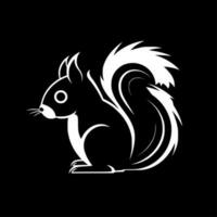 Squirrel, Minimalist and Simple Silhouette - Vector illustration