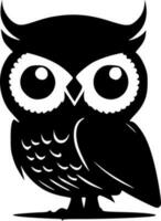 Owl - Minimalist and Flat Logo - Vector illustration