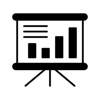 bar gráfico en tablero denotando vector de presentación tablero en moderno estilo