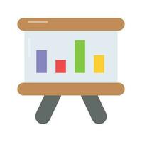 A well crafted icon of presentation board in editable style, business analysis vector