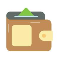 Flat vector of cash wallet, icon of wallet having banknote in editable style