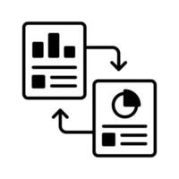 Data reports vector design in modern style, premium icon of data report