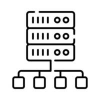 An amazing vector of database network in modern style, easy to use icon