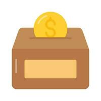 Get hold this beautiful vector of donation box in editable style, premium icons of charity box