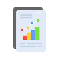 Communicate your business performance with our professional business report icon, premium vector