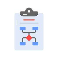 Data flow chart icon, algorithm vector in editable style, business planning